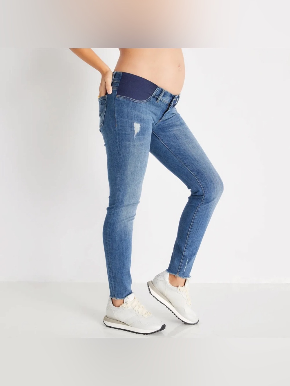 DL1961 Emma Maternity Instasculpt Skinny Jeans in Strobes Wash, Size 30